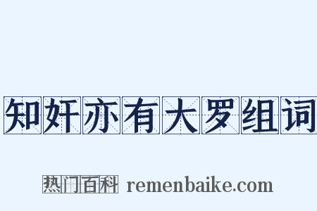 知奸亦有大罗组词是什么意思的图片